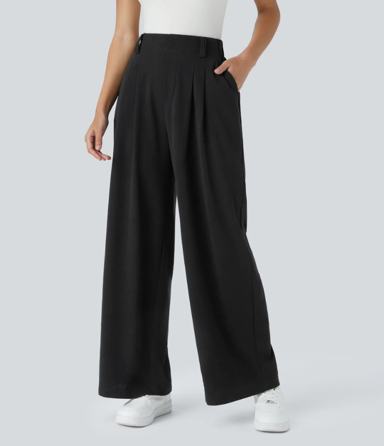 ColaTek Air V2™ - Pantaloni svasati con cintura alta e tasche laterali