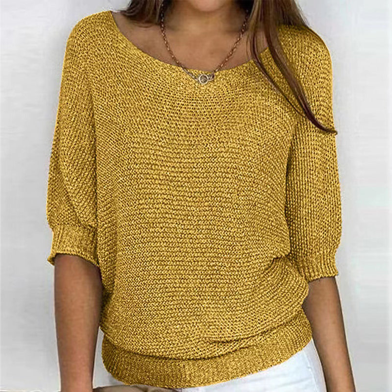 Maglia casual a tinta unita